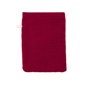 Weberei Pahl Waschhandschuh Roma Gina 16x23 cm (DUNKELROT) 104173