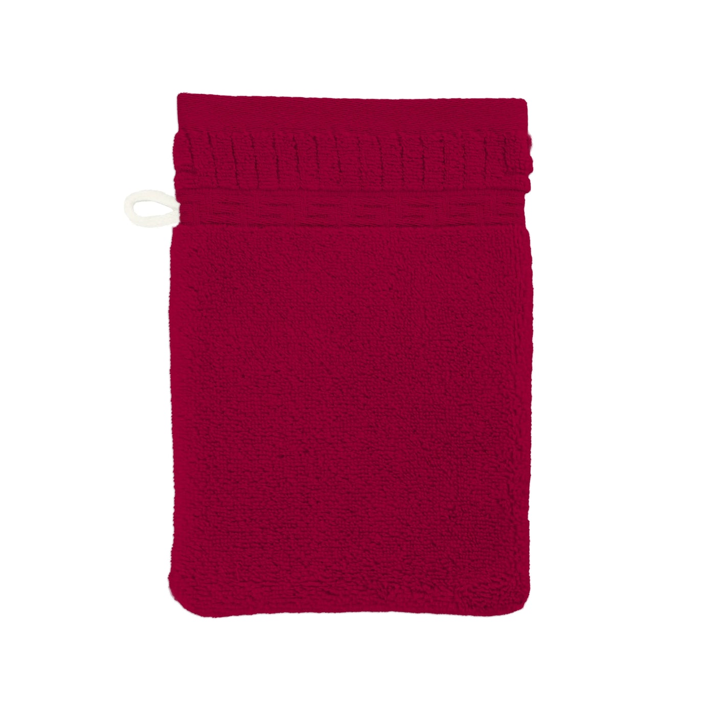 Weberei Pahl Waschhandschuh Roma Maria 16x23 cm (DUNKELROT) 104218