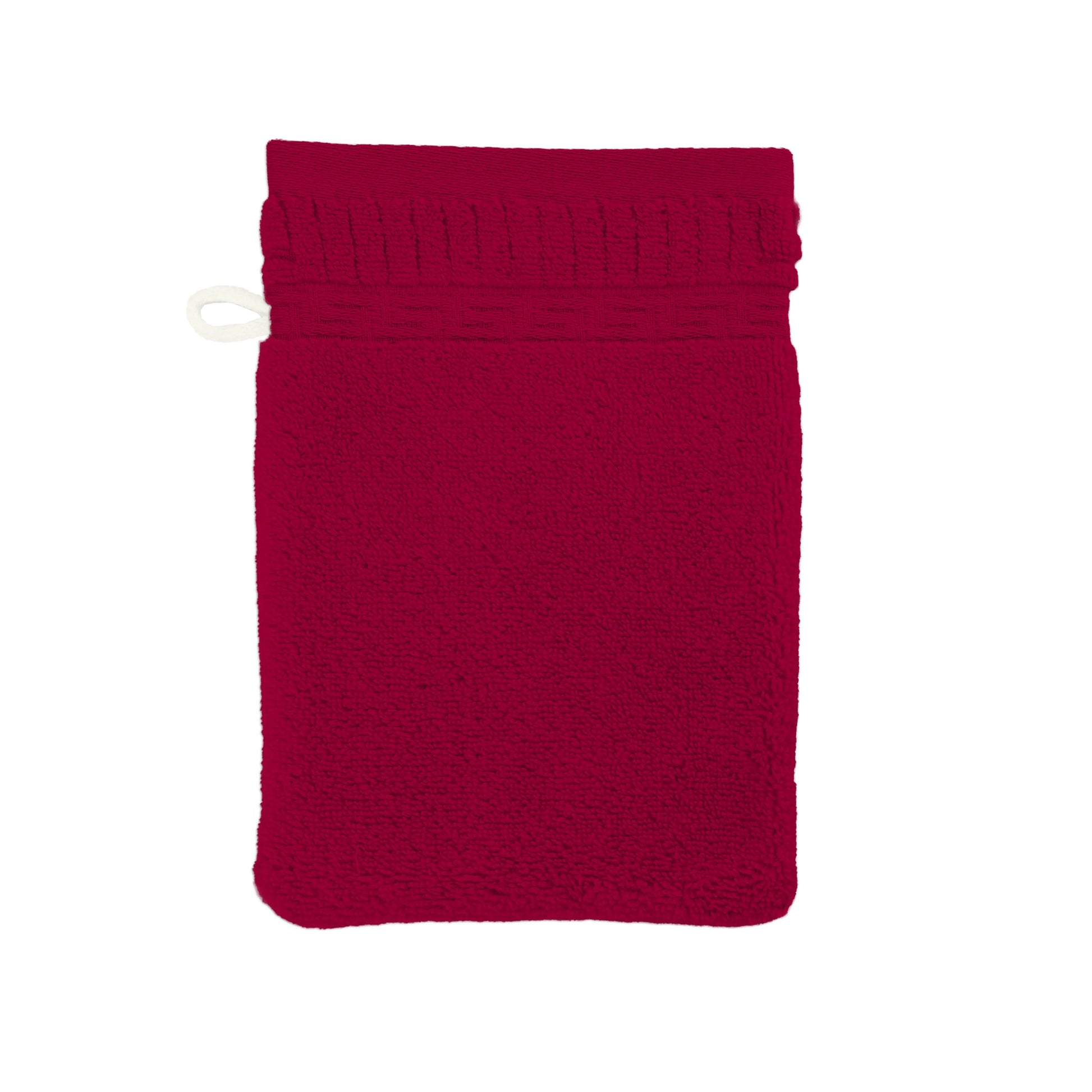 Weberei Pahl Waschhandschuh Roma Maria 16x23 cm (DUNKELROT) 104218